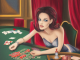 Croupier Casino Painting