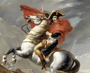 Napoleone a cavallo in un famoso ritratto