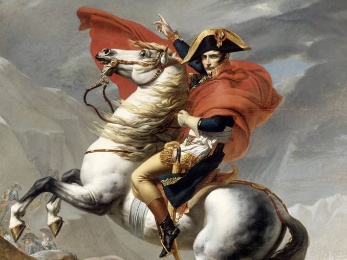 Napoleone a cavallo in un famoso ritratto
