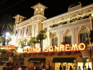 Casino di Sanremo in una foto notturna