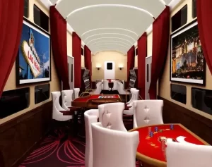 Casino sul treno