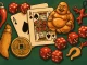 Amuleti, dadi, carte e simboli portafortuna usati nel gioco d’azzardo in diverse culture del mondo.