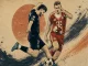 Duello tra PSG e Bayern Monaco in stile illustrato, azione intensa durante una semifinale di Champions League